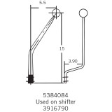 64-73 Ford Mustang Schalthebelsatz für Schaltgetriebe (38002483)