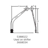 64-73 Ford Mustang Schalthebelsatz für Schaltgetriebe (38002494)