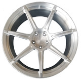 20-22 Ford Mustang Shelby GT500 Felgensatz - Shelby GT500 Signature Wheel - Schmiedefelgen - 11x20 & 11,5x20 - Silber Gebürstet