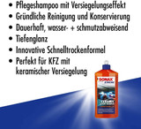 SONAX XTREME - Ceramic ActiveShampoo (500 ml) Pflegeshampoo mit Versiegelungseffekt