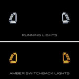 2024 Ford Mustang (2.3, 5.0) Kühlergrill Set - Link/Rechts & Oben/Unten - mit LED - RTR