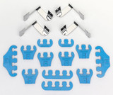 64-73 Ford Mustang Halter Zündkabel - Blau - Mit Chrom-Halter