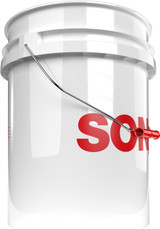 Wascheimer inkl. Grit Guard & Deckel - SONAX - "Stewardess" - Weiß - 20l