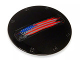 24-26 Ford Mustang Tankdeckel - Schwarz Satin- American Flag