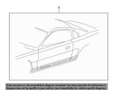 05-09 Ford Mustang Aufkleberset Karosserie Linke Fahrzeugseite