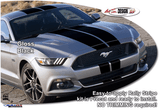 15-23 Ford Mustang Aufkleberset Karosserie - Matt schwarz Oberseite