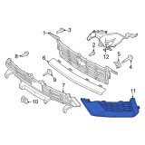 24-26 Ford Mustang Dark Horse Gittereinsatz in Sto√üstange - Ford OEM - Dark Horse Vorne links