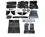 1966 Ford Mustang (Hardtop) Polster Set - Deluxe - Schwarz