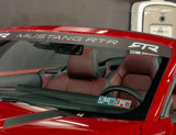 24-26 Ford Mustang Windschutzscheibenbanner - MUSTANG RTR - Weiß