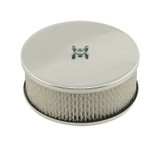 64-73 Ford Mustang Luftfilter komplett - Mr. Gasket - 6 1/2 " - Chrom