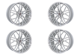 15-23 Ford Mustang Komplettradsatz - Elegance E2FF - Deep Concave - 9,5x20 Zoll & 10,5x20 Zoll - Hyper Silber - Used