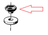 64-68 Ford Mustang (Convertible) Mutter Dichtung Cabrioverdeck
