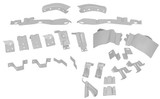 69-70 Ford Mustang (Fastback) Montagesatz Karosserie - Halter Set