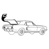 64-70 Ford Mustang (Convertible/Hardtop) Dichtung Kofferraumdeckel - Standard