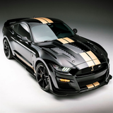 20-22 Ford Mustang Shelby GT500 (5.2) Motorhaube - Shelby GT500 Signature - Carbon
