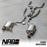 15-17 Ford Mustang GT (Convertible/Coupe - 5.0) NAP - Klappenauspuff - Schwarz