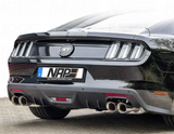 15-17 Ford Mustang GT (Convertible/Coupe - 5.0) NAP - Klappenauspuff 4-Rohr- Edelstahl poliert