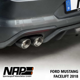 18-23 Ford Mustang GT (Convertible/Coupe - 5.0) NAP - Klappenauspuff 4-Rohr- Carbon