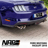 18-23 Ford Mustang GT (Convertible/Coupe - 5.0) NAP - Klappenauspuff 4-Rohr- Carbon