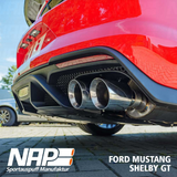20-22 Ford Mustang Shelby GT500 (Coupe - 5.2) NAP - Klappenauspuff 4-Rohr - Edelstahl poliert