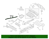 06-10 Ford Mustang (Convertible) Rahmenversteifung Links