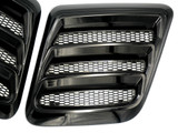 18-23 Ford Mustang Einsatz in Motorhaube - Roush - Schwarz Glanz