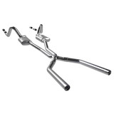 64-66 Ford Mustang (Convertible/Fastback/Hardtop - 260, 289) Abgasanlage - Edelstahl - 2.5 Zoll - X-Pipe