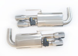 15-17 Ford Mustang GT (5.0) Schalldämpfer-Set - 4-Rohr Chrom Klappenauspuff mit TÜV