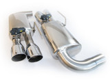 15-17 Ford Mustang GT (5.0) Schalldämpfer-Set - 4-Rohr Chrom Klappenauspuff mit TÜV