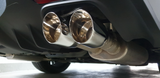 15-17 Ford Mustang GT (5.0) Schalldämpfer-Set - 4-Rohr Chrom Klappenauspuff mit TÜV