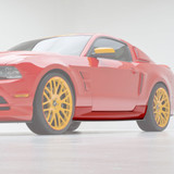 10-14 Ford Mustang Seitenschweller - 3D Carbon - Boy Racer