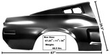 1968 Ford Mustang (Fastback) Seitenwand - Premium - Rechts - Mit Einbuchtung (frühe 68er)