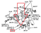 64-68 Ford Mustang Lager Bremspedal