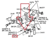 64-68 Ford Mustang Lager Bremspedal