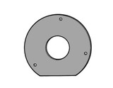 64-66 Ford Mustang Dichtung Lenksäule Spritzwand
