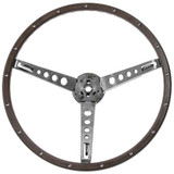 65-66 Ford Mustang Lenkrad - 3-Speichen - Pony Holzmaserung