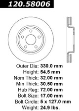 Dodge, Jeep Bremsscheibe Vorne