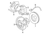 07-14 Ford Mustang Bremssattel - mit Performance Bremse Hinten links