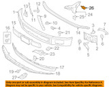 15-23 Ford Mustang Spreizniet Radhausschale - 6.5 x 4.5-7 mm - 4er Set