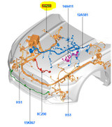 2016 Ford Mustang Kabelbaum Hauptscheinwerfer - Mit Speed Controll, ohne Leuchtweitenregulierung