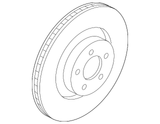 13-17 Ford Mustang (5.0, 5.8) Bremsscheibe Vorne