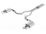 18-23 Ford Mustang GT (Coupe - 5.0) Abgasanlage - Borla - Touring - EG Genehmigung - 3 Zoll - Chrom