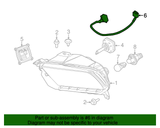 13-14 Ford Mustang Kabelbaum Hauptscheinwerfer links oder rechts