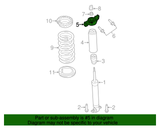 15-23 Ford Mustang (2.3) Isolator für Stoßdämpferlager - Hinten ober - OEM Hinten