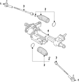 15-17 Ford Mustang Lenkgetriebe (52892738)