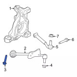 15-23 Ford Mustang (2.3, 5.0, 5.2) Schraube für Fahrwerkslenker - M16 Vorne unten