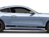 15-23 Ford Mustang Aufkleber außen - Aufkleber Seitlich - AmericanMuscle - Schwarz Links und Rechts