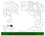 20-22 Ford Mustang Shelby GT500 (5.2) Verschluss Motorhaube