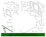 20-22 Ford Mustang Shelby GT500 (5.2) Dichtung Motorhaube Vorne