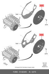 05-09 Ford Mustang (4.0, 5.4) Aufkleber außen Links